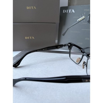 DITA STATESMAN SEVEN DTX 443-A-04 Black Iron Clear Lens Eyeglasses
