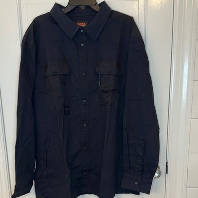 Bass Outdoor Black Stretch Worker Shirt Shacket size XXL NWT