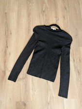Vintage CELINE Ribbed Knit Fitted Top L