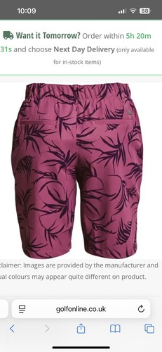 Underarmour Ladies Golf Shorts - Picture 6 of 7