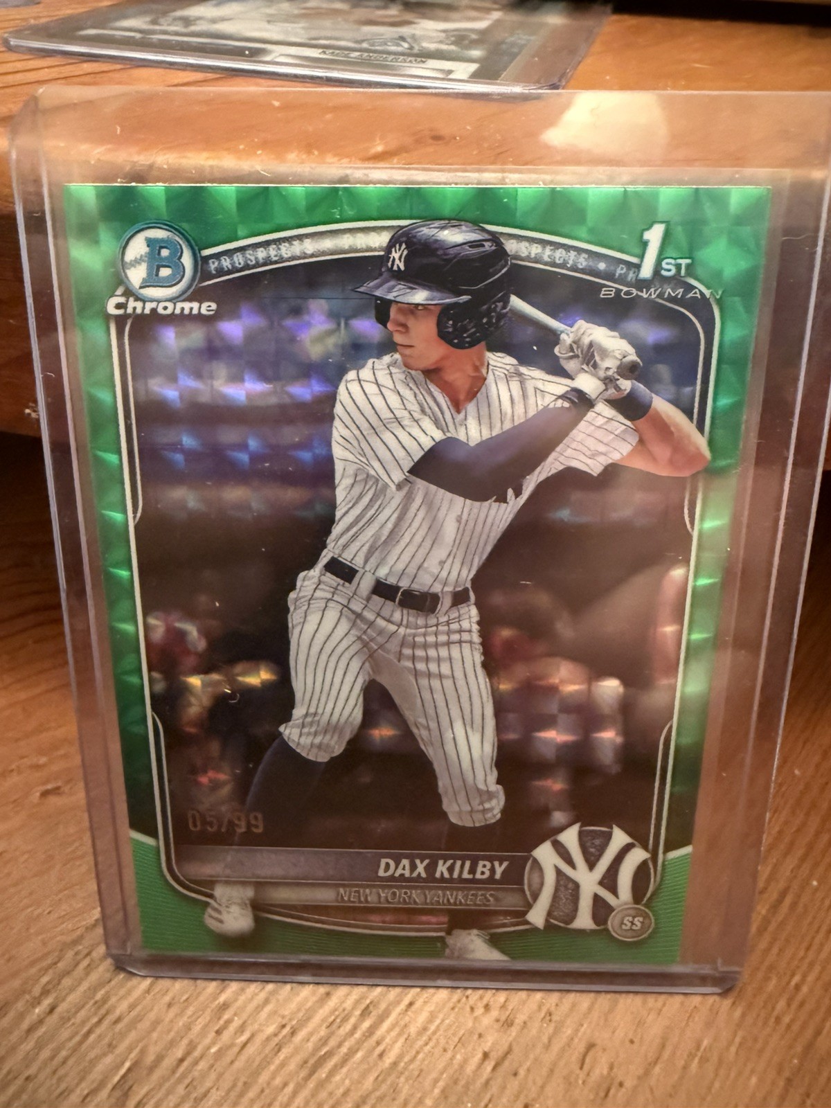 Dax Kilby 2025 Bowman Chrome Draft #BDC-146 Green Reptilian Refractor 1st RC /99