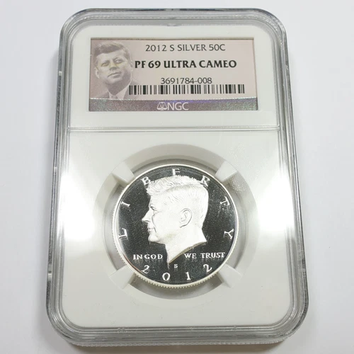 2012 S NGC PR69 UCAM - Silver Kennedy Half Dollar 50c US Coin #58526B