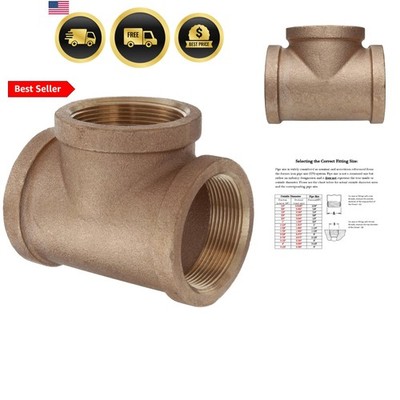 3/4'' Tee, Lead Free Brass, FNPT, 125 PSI