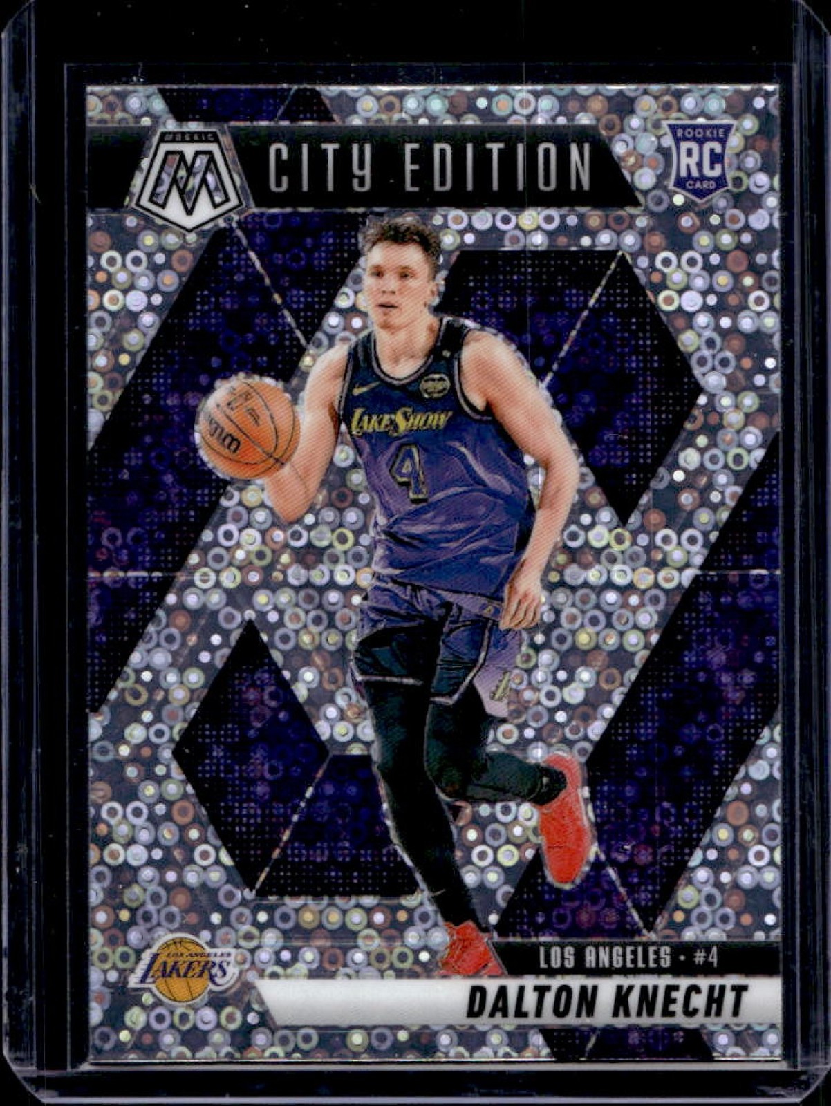2024-25 Mosaic Dalton Knecht RC Fast Break Silver City Edition #271 Lakers