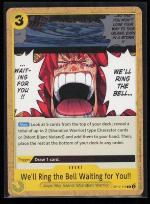 We'll Ring the Bell Waiting for You!! OP12-116 One Piece Legacy of the Master NM