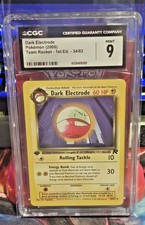 CGC 9 MINT Dark Electrode Team Rocket 1st Edition 34/82 Pokemon Card