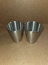 Cups Drinking Stainless Steel Double Wall Reusable Silver 10 Oz. - X2