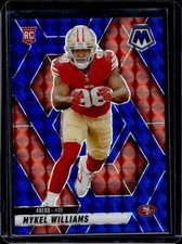 2025 Panini Mosaic Mykel Williams Rookies RC Blue Prizm Rookie #/99 49ers