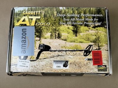 Garrett AT Gold Metal Detector 5x8 DD Coil MS-2 Headphones Boxed Set Black