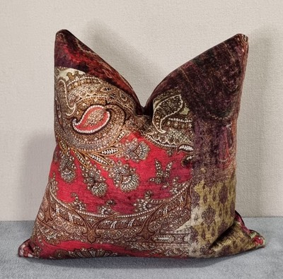 Mulberry Home Kissenbezug Lomond Samt rot/pflaume 43x43 cm