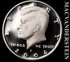 2004-S Kennedy Half Dollar- Silver- Choice Gem Proof Luster- No Reserve #L5462