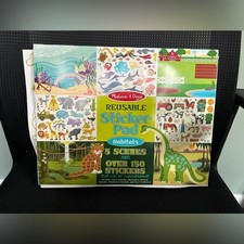Melissa  Doug Reusable Sticker Pad - Habitats - Used All Stickers Included