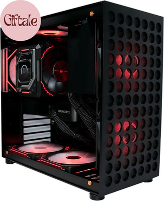 Full CNC Aluminum Modular Tower Gaming PC Case with Extreme Airflow Design, Fron