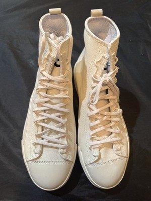 NEW Y-3 ADIDAS YOHJI YAMAMOTO YUBEN WHITE MID LEATHER SNEAKERS EH1386 SZ 8.5