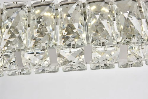 Elegant Lighting 3502D31 Monroe 31"W LED Crystal Linear - Gold - Picture 5 of 7