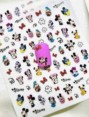 Mickey und Minnie Mouse inspiriert Peel and Stick Nail Art Sticker