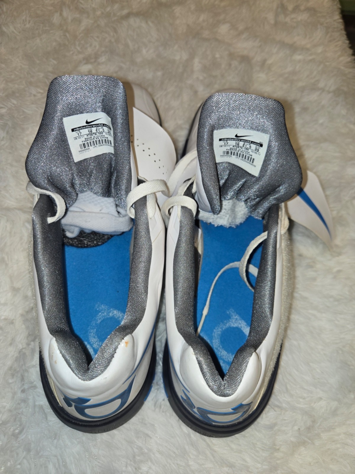 Men, white tennis shoes Nike size 17, good condition thumbnail 12