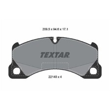 Satz Bremsbeläge Bremsklötze vorne für Porsche Cayenne 9YA 9YB | 24168460