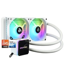 Enermax LIQMAX III ARGB 240mm AIO Liquid CPU Cooler WHITE Intel AMD LGA1700