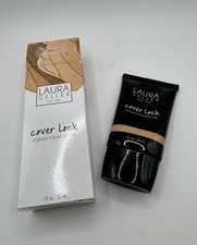 NIB Full Size Laura Geller Cover Lock Cream Foundation 1 fl oz FAIR Flawed Box