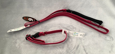 Lupine Matching Collar & Leash - Berry - ECO Line New with Tag