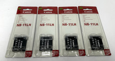 Canon NB-11LH Battery Pack Lot of 4 - Brand New, Sealed