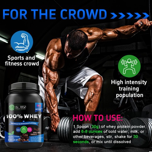 High Quality 100% Pure Whey Protein Powder - Chocolate Flavor - Quick Absorption - Picture 5 of 12