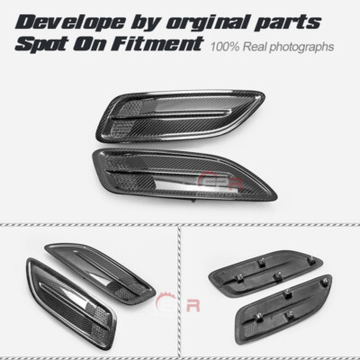 EPA Style Carbon Glossy For Kia Stinger Hood vents Scoop Exteiror kits