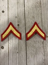 USMC Private First Class PFC Rank Patch x 2 Dress Blues