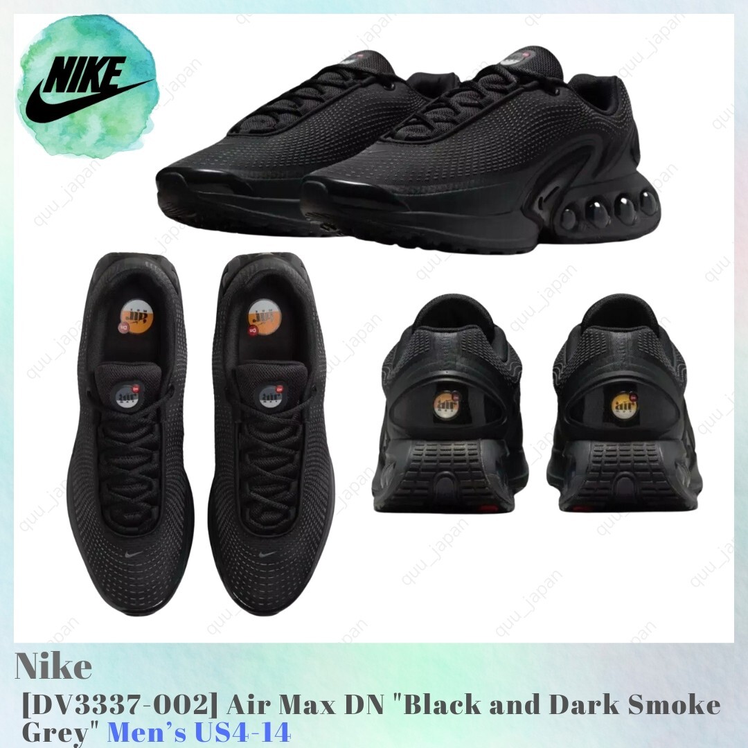 Nike Air Max DN Black and Dark Smoke Grey DV3337-002 Men's