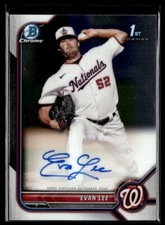 2022 Bowman Chrome Evan Lee Auto Washington Nationals #EL