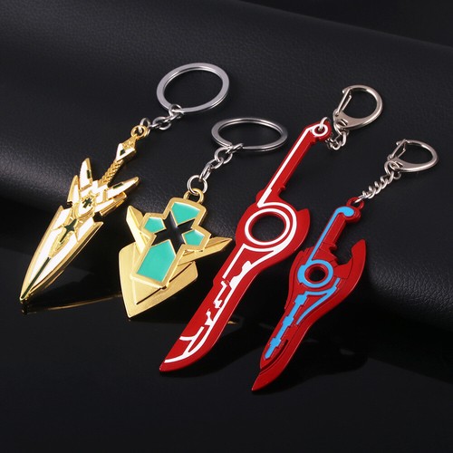 Xenoblade 2 Shulk Pyra Mythra Keychain Key Ring Pendant Jewelry Fans Gift - Picture 5 of 11