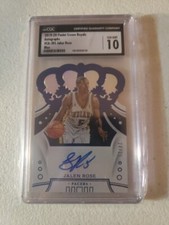 Jalen Rose 2019-20 Panini Crown Royale Autographs Blue /25 CGC 10 Gem Mint