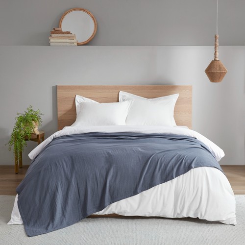 Clean Spaces Gauze 100% Cotton Lightweight Blanket in Full/Queen, King - Picture 10 of 15