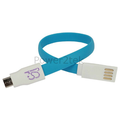 2 x Flat Magnet micro USB Data Sync Charger Cable for Xperia Z1 Z2 Z3 C3 NEW - Picture 3 of 5