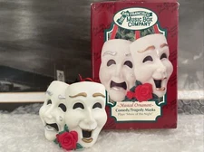 San Francisco music box company Comedy/Tragedy Masks Music of the Night ornament