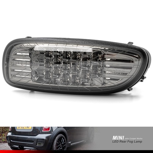 Euro Smoke Lente LED Faro antiniebla trasero para 06-15 Mini Cooper R56 R57 R58 R59 S JCW 2X - Imagen 6 de 7