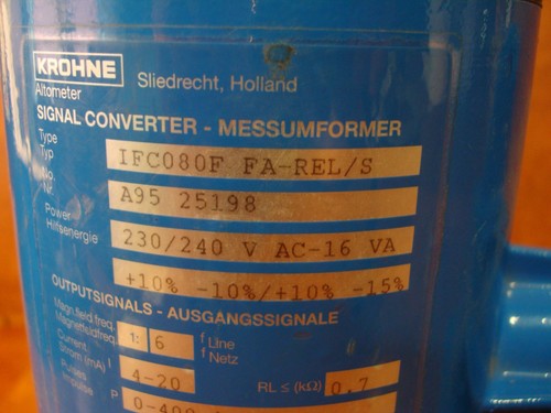 KROHNE signal converter IFC080 IFC080F-FA-REL/S Altometer - Picture 6 of 8
