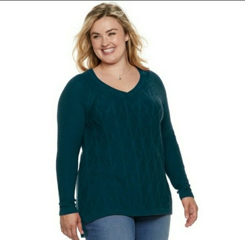 Plus Size Sonoma Trellis Cable knit 