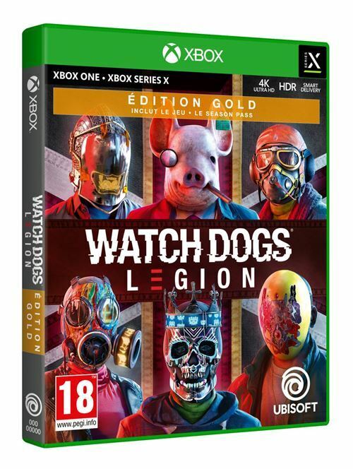 Watch Dogs Legion Edition Gold Xbox One, (( série X 4K Ultra HD, HDR 10 )) Neuf 