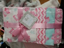 CRIBMATES - 4 Pck RECEIVING BLANKETS COTTON NEW- 28" 28"