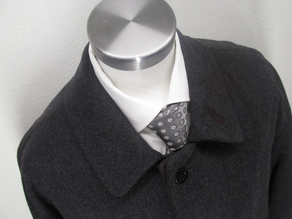 ATELIER TORINO 羊毛/羊绒混纺大衣 US L 或 XL 完好! S51 — 第 3/4 张图片