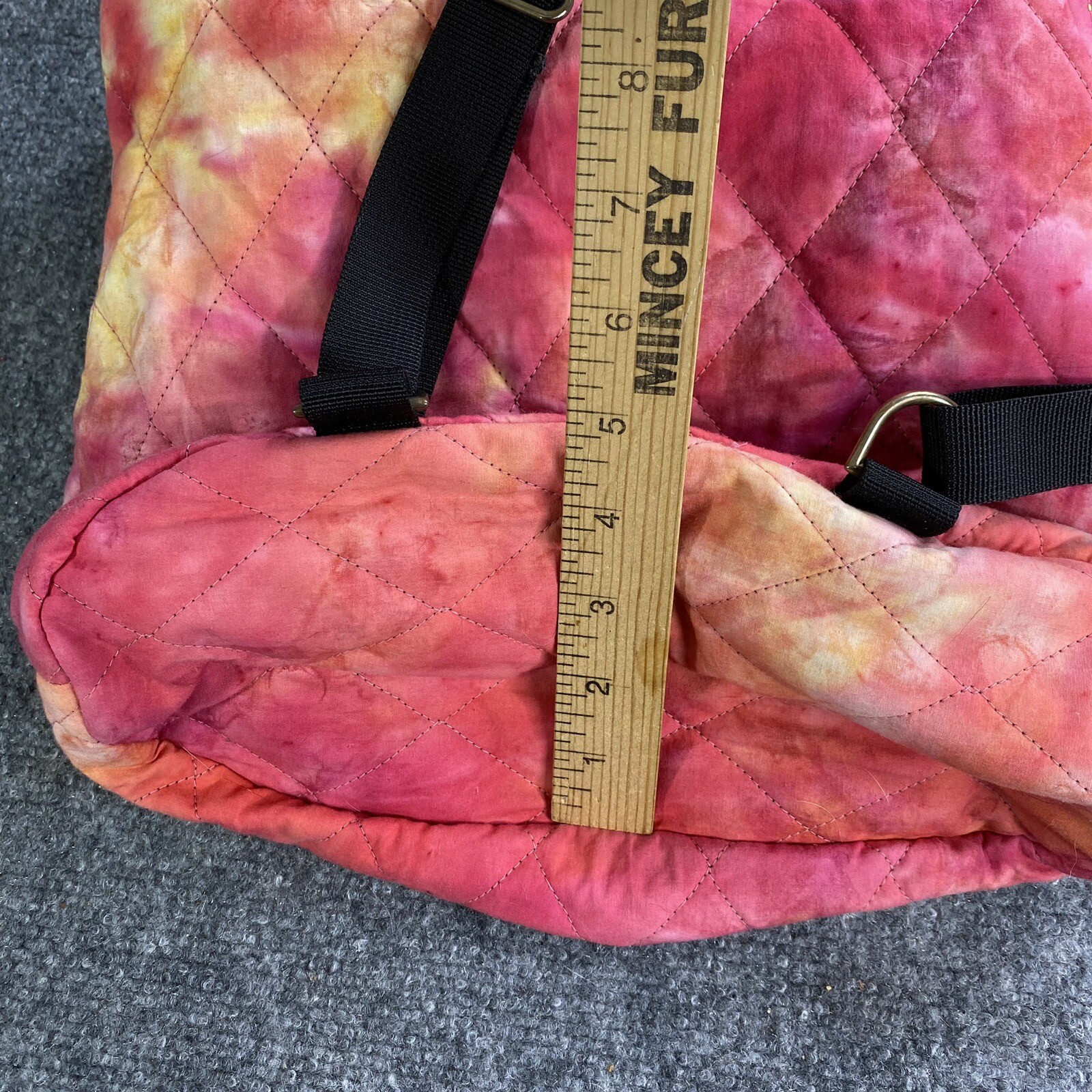 Boho Drawstring Bag Backpack Hippie Festival Quil… - image 6