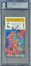 Hakeem Olajuwon Signed 1994 NBA Finals Game 1 Rockets vs Knicks Ticket Stub BAS