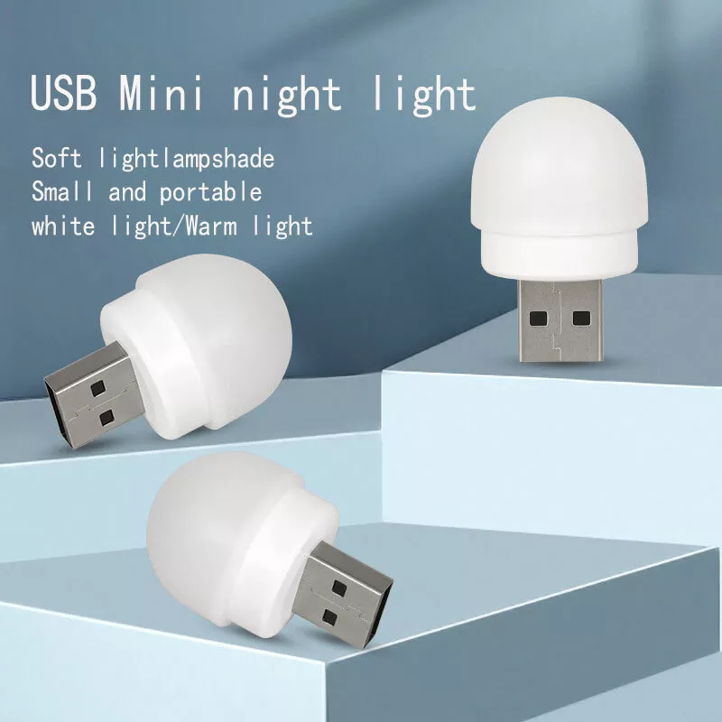 USB LED Lamp Night Light, Plug In Small Led Mini Portable For Pc