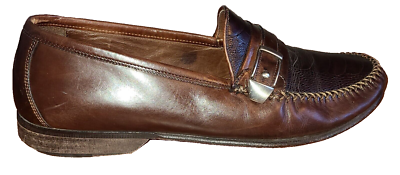Johnston & Murphy SZ 8M Shoes Slip-On Italian Loafers Brown  display picture 3