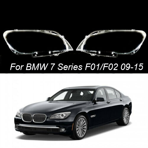2X Scheinwerferglas Linse Abdeckung L + R für BMW 7 Series F01 F02 2009-2015 - Picture 1 of 15