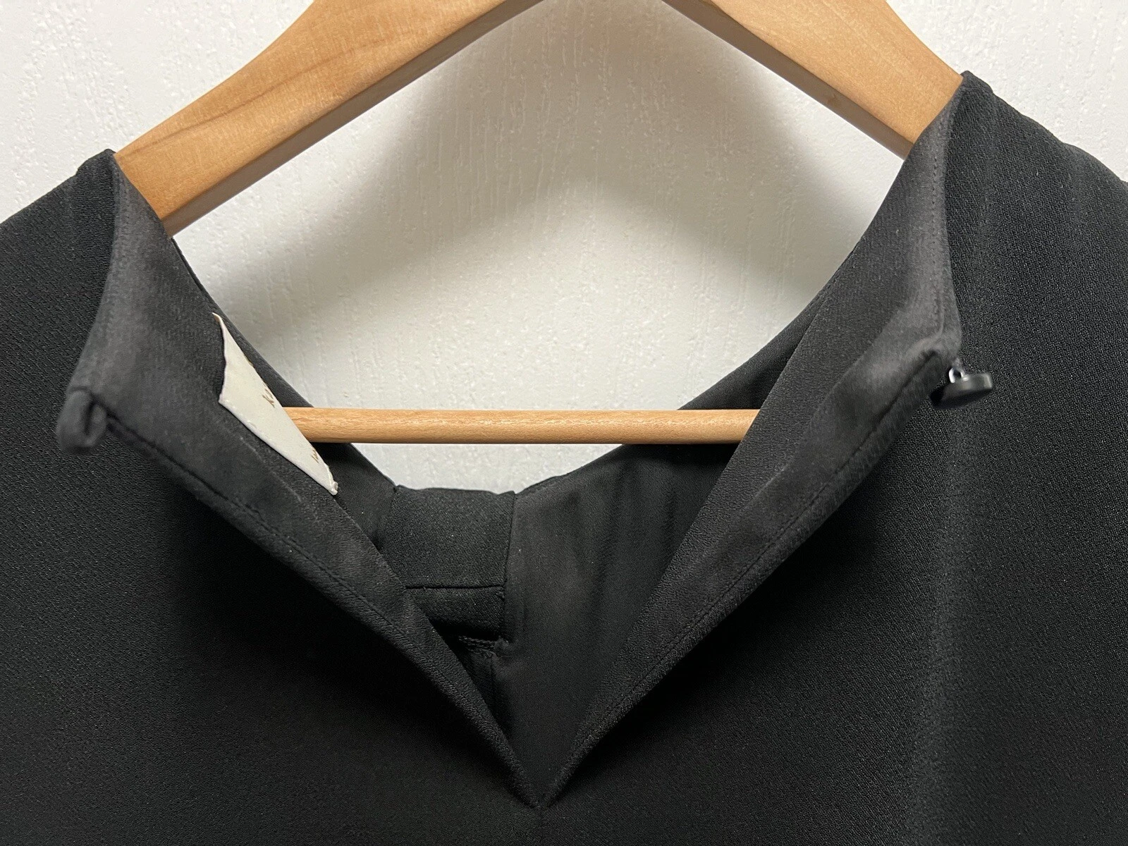 Abito Kate Spade nero fiocco look per la fodera argento taglia 2