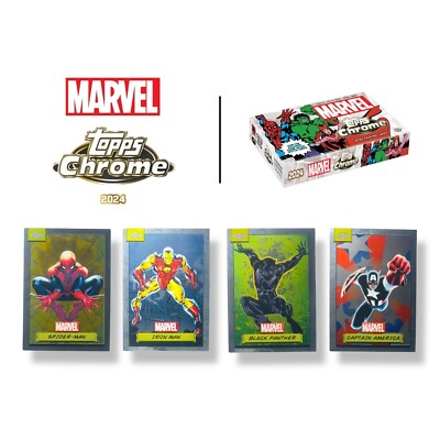Pick Your Card - Topps Marvel Chrome 2024 Base No Auto PSA Spiderman Iron Man