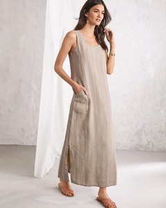linen tank maxi dress